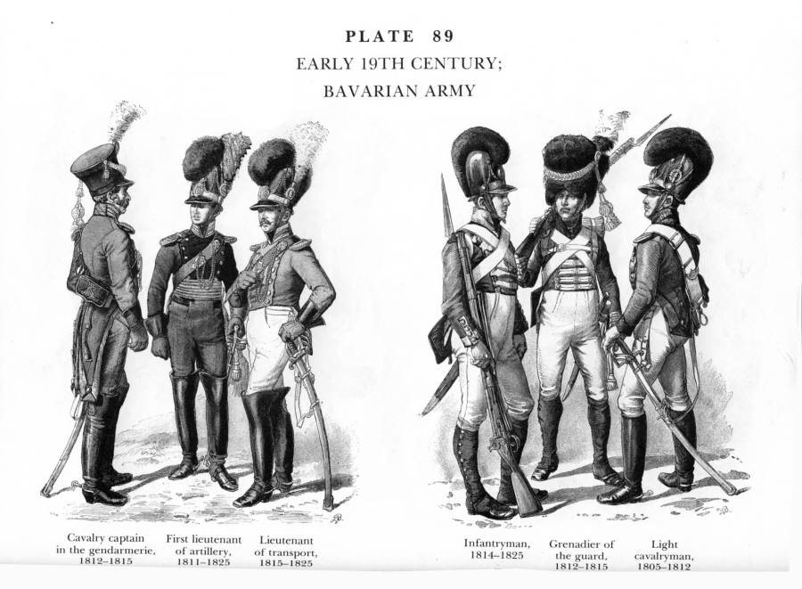 Planche 89a Fin XIXe Siecle - Armee Bavaroise - Late 19Th Century - Bavarian Army.jpg